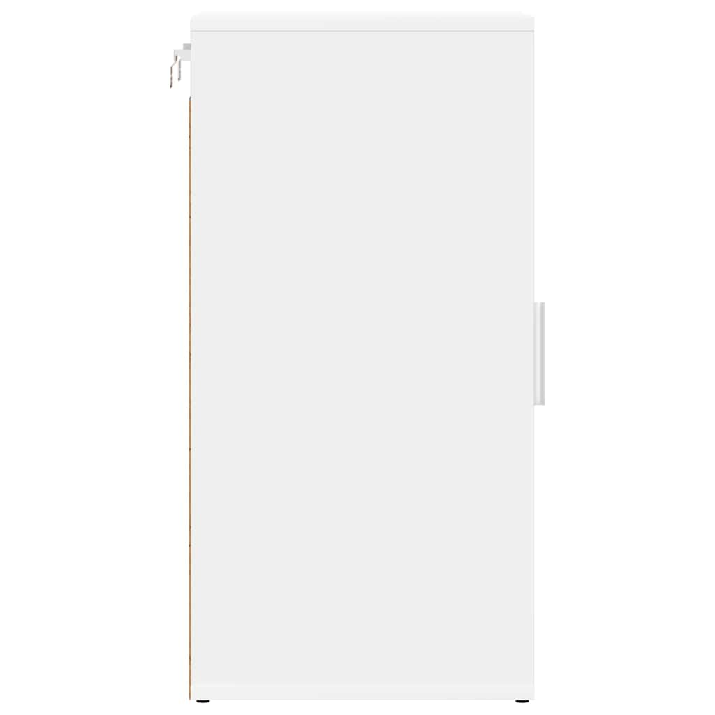 vidaXL Szafka na buty, biała, 32x35x70 cm, materiał drewnopochodny