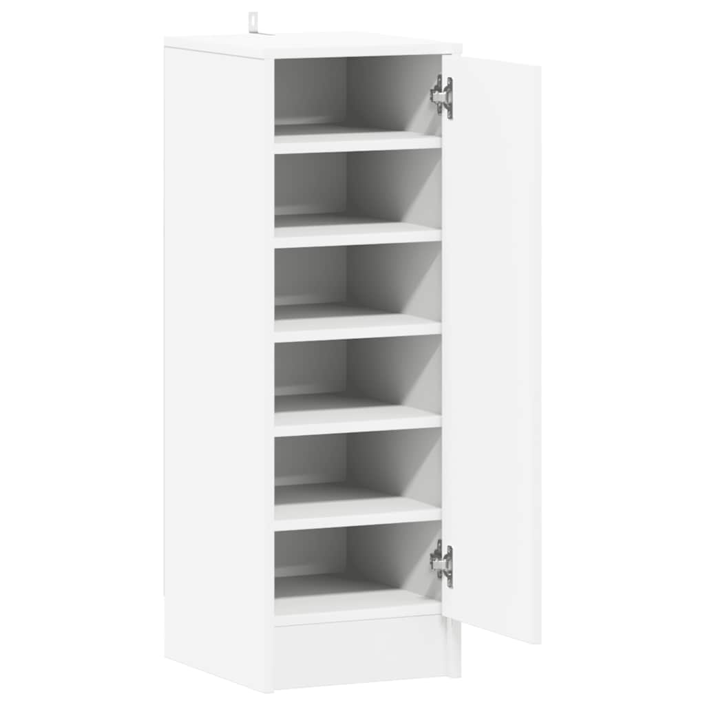 vidaXL Szafka na buty, biała, 32x35x92 cm, materiał drewnopochodny