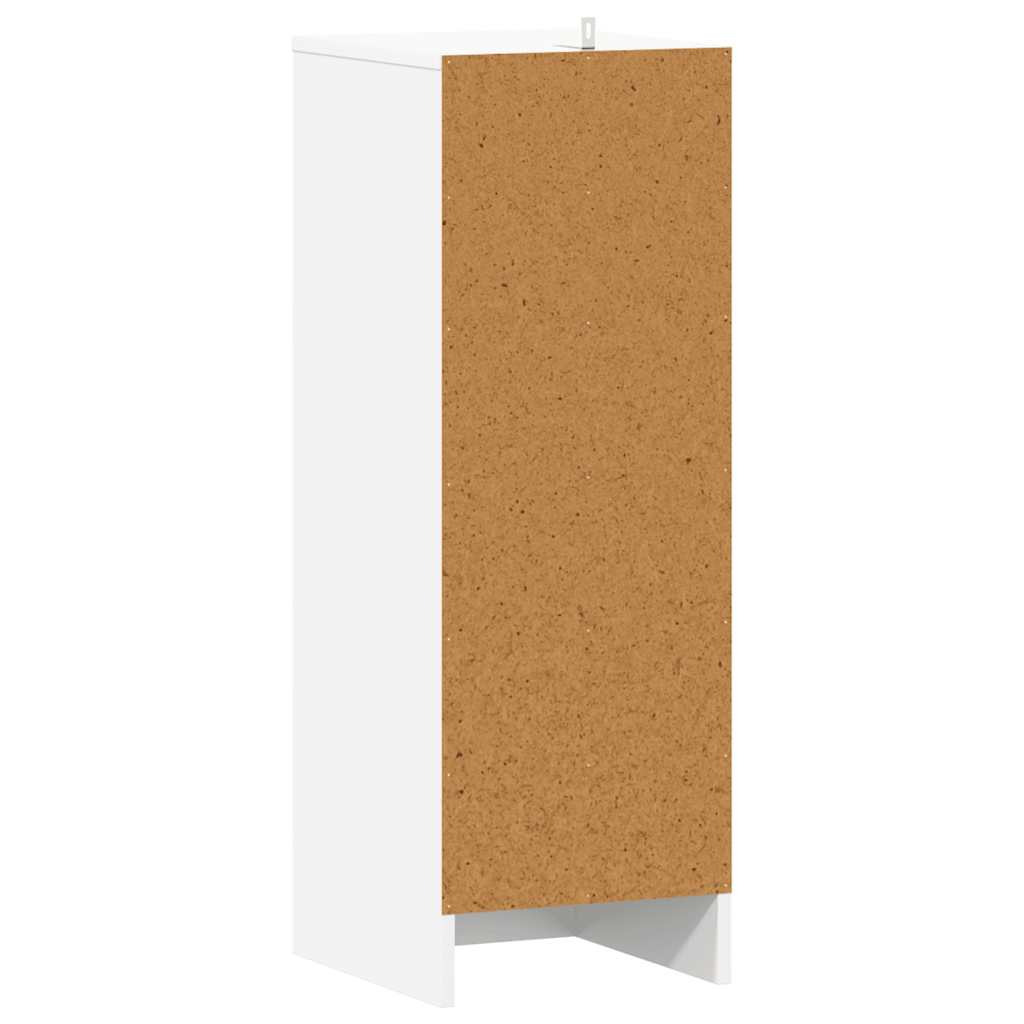 vidaXL Szafka na buty, biała, 32x35x92 cm, materiał drewnopochodny