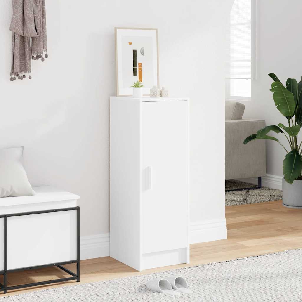 vidaXL Szafka na buty, biała, 32x35x92 cm, materiał drewnopochodny
