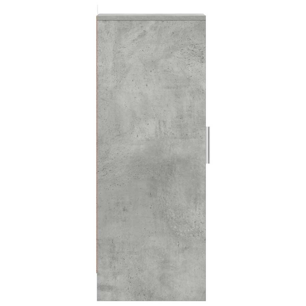 vidaXL Szafka na buty, szarość betonu, 32x35x92 cm