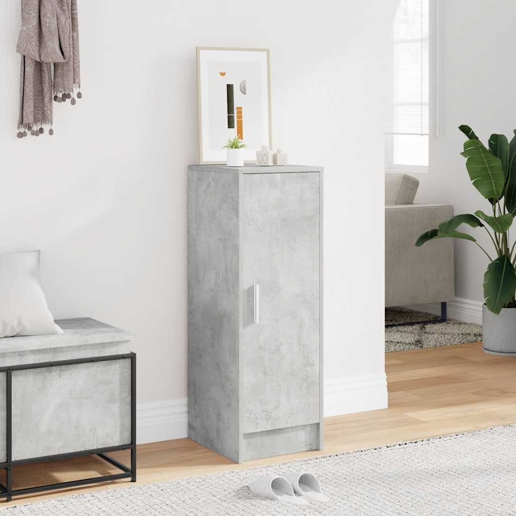 vidaXL Szafka na buty, szarość betonu, 32x35x92 cm