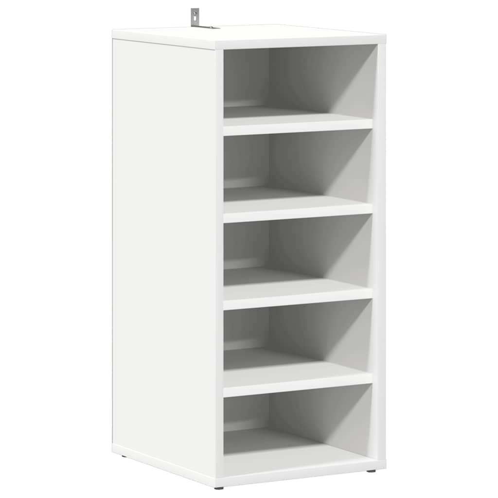 vidaXL Szafka na buty, biała, 31,5x35x70 cm, materiał drewnopochodny