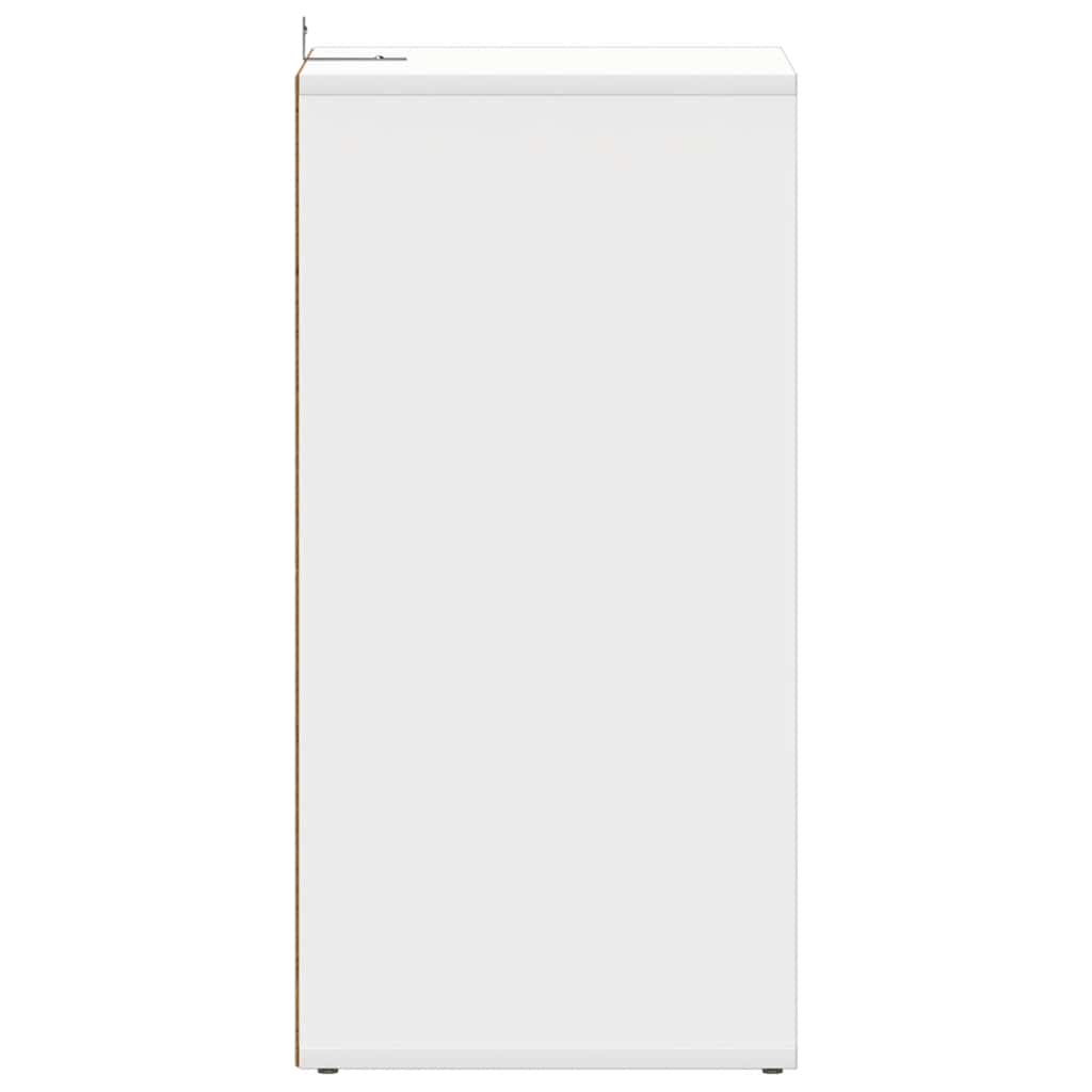 vidaXL Szafka na buty, biała, 31,5x35x70 cm, materiał drewnopochodny