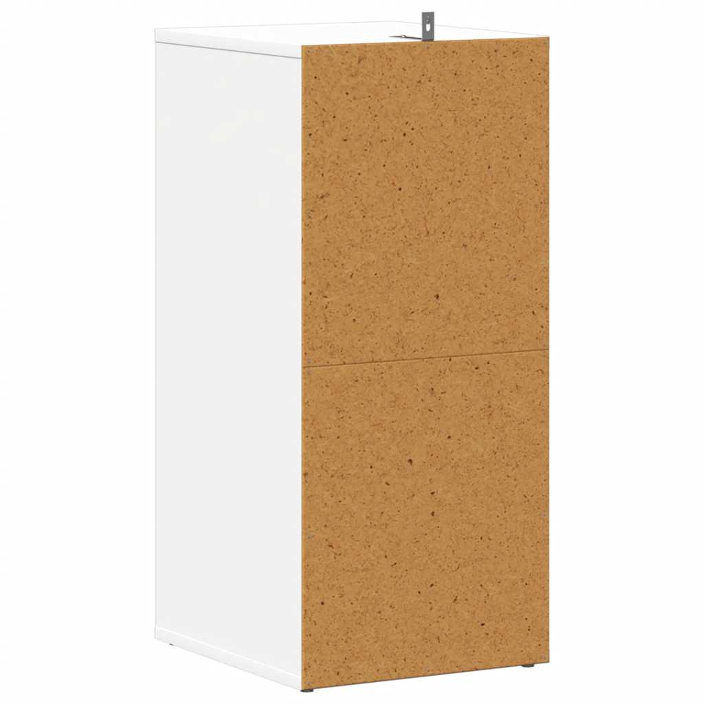 vidaXL Szafka na buty, biała, 31,5x35x70 cm, materiał drewnopochodny