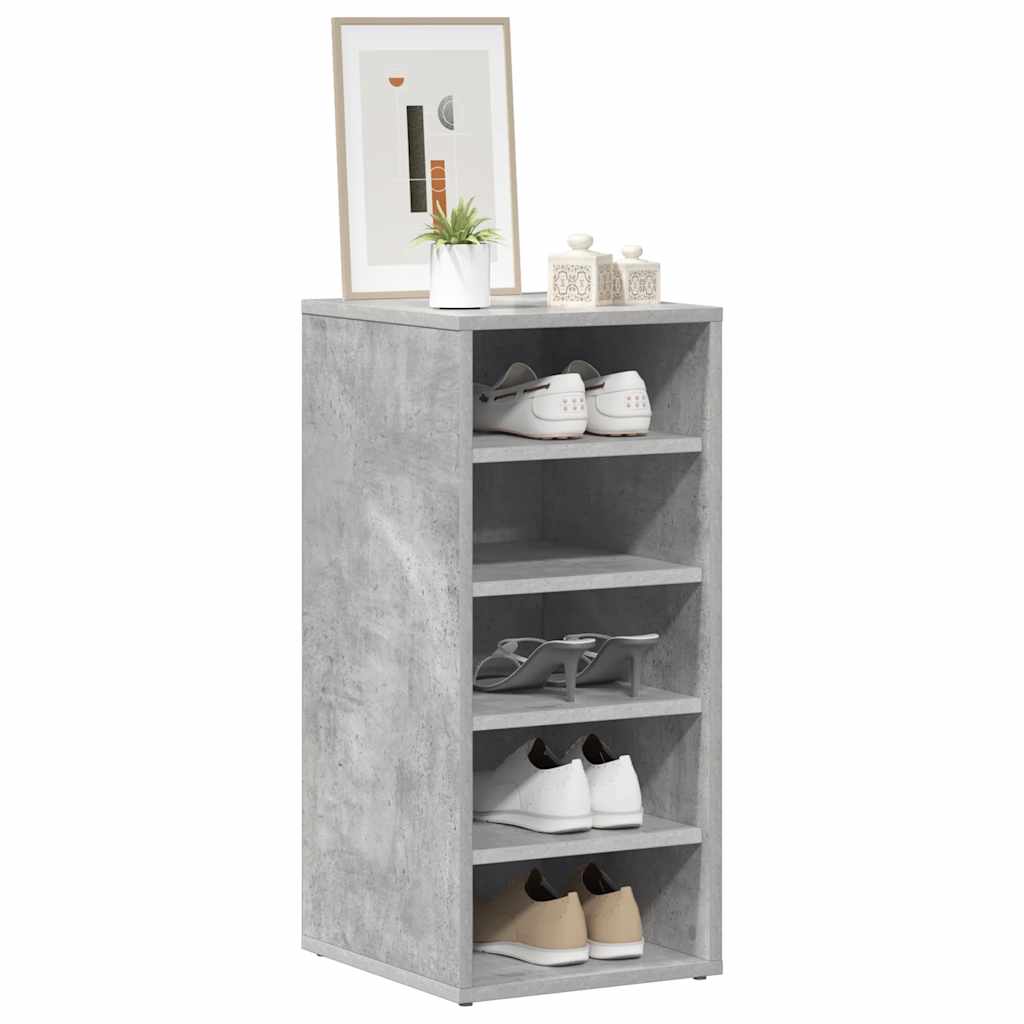 vidaXL Szafka na buty, szarość betonu, 31,5x35x70 cm