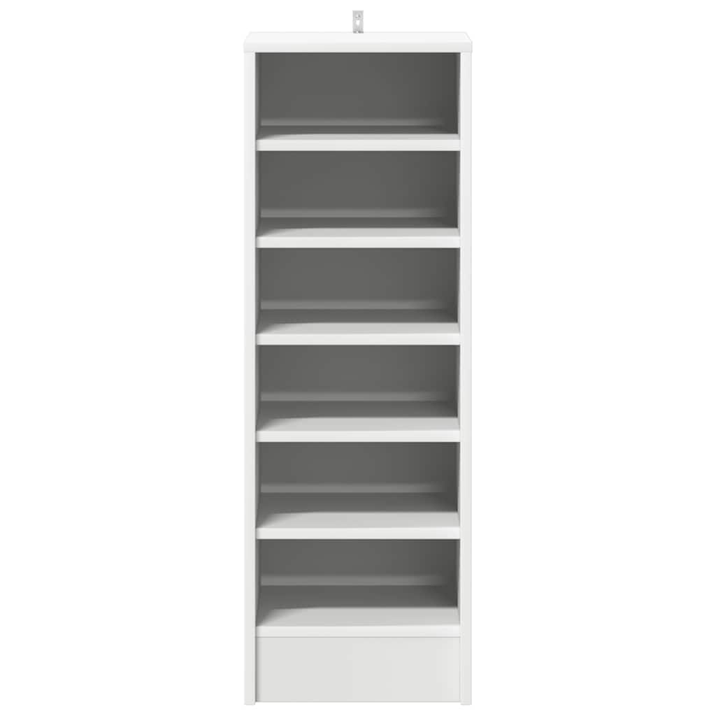 vidaXL Szafka na buty, biała, 31,5x35x90 cm, materiał drewnopochodny