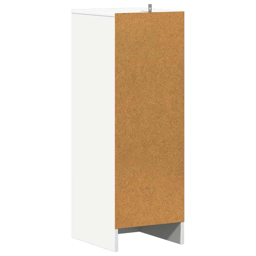 vidaXL Szafka na buty, biała, 31,5x35x90 cm, materiał drewnopochodny