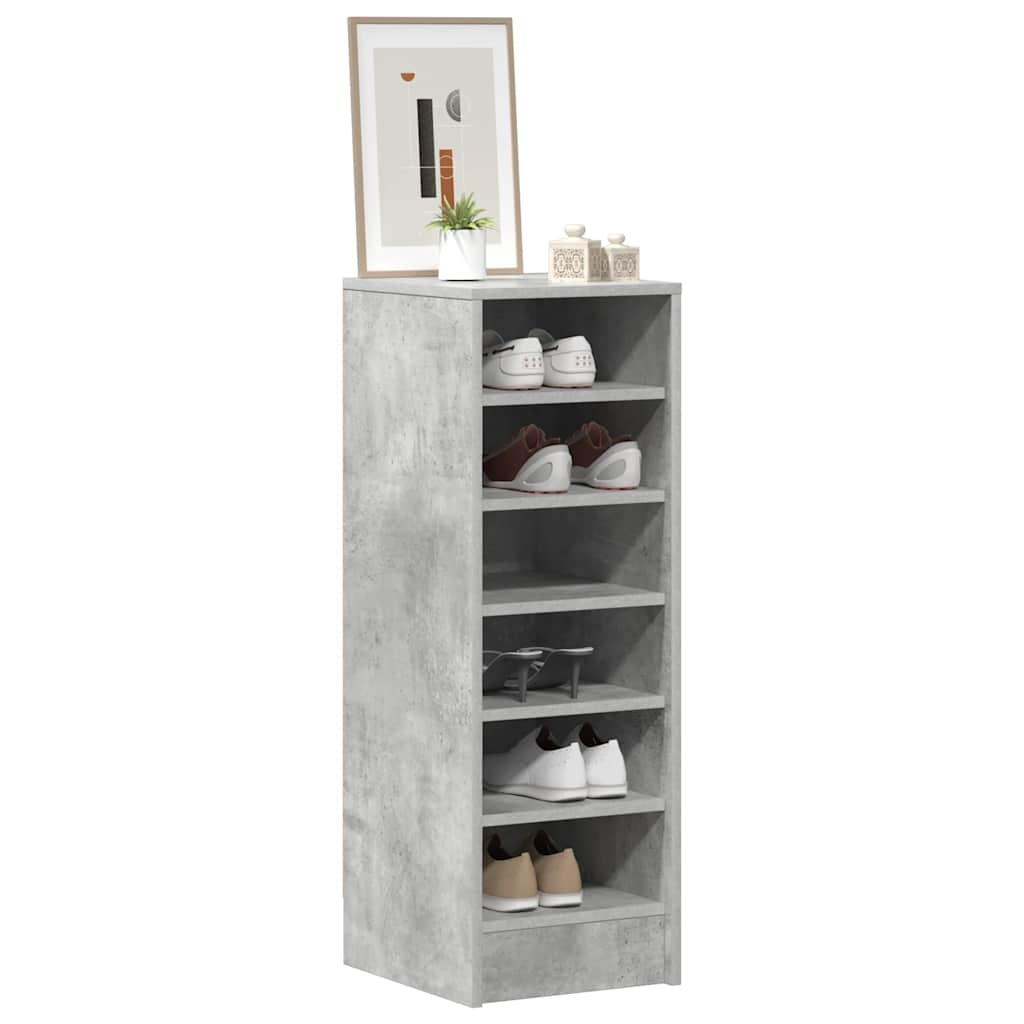 vidaXL Szafka na buty, szarość betonu, 31,5x35x90 cm