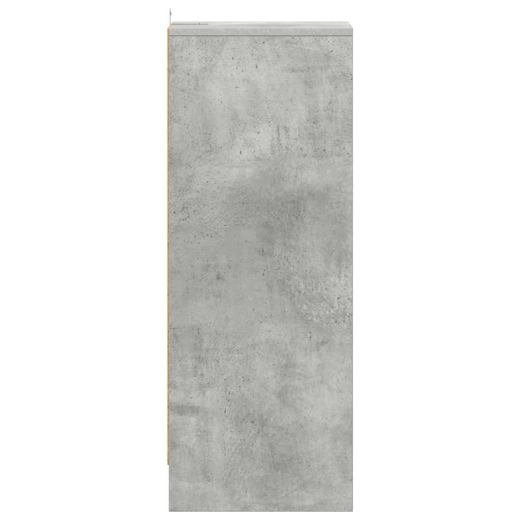 vidaXL Szafka na buty, szarość betonu, 31,5x35x90 cm