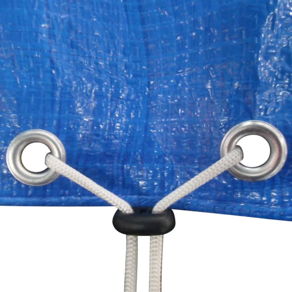 vidaXL Plandeki na basen, 2 szt., PE, okrągłe, 540 cm, 90 g/m²