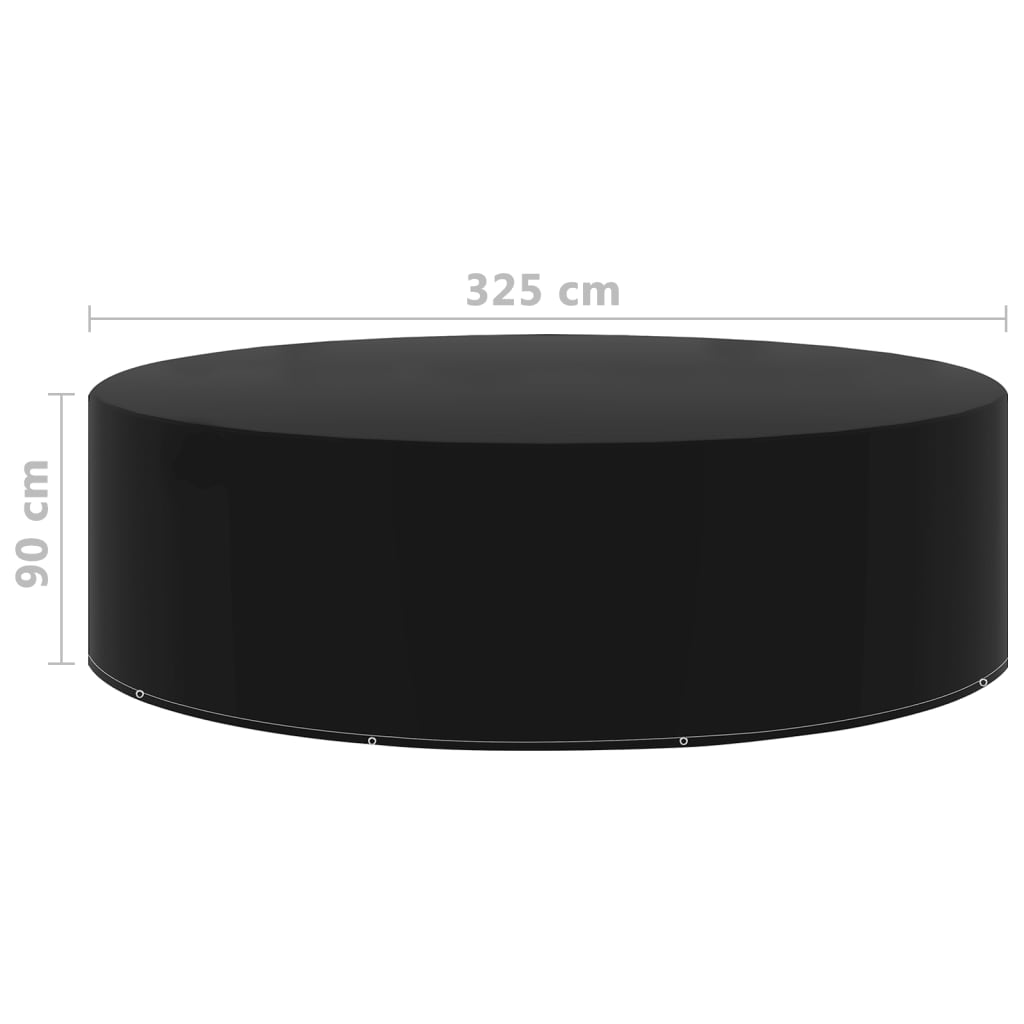 vidaXL Pokrowce na meble ogrodowe, 2 szt., 10 oczek, 325x90 cm