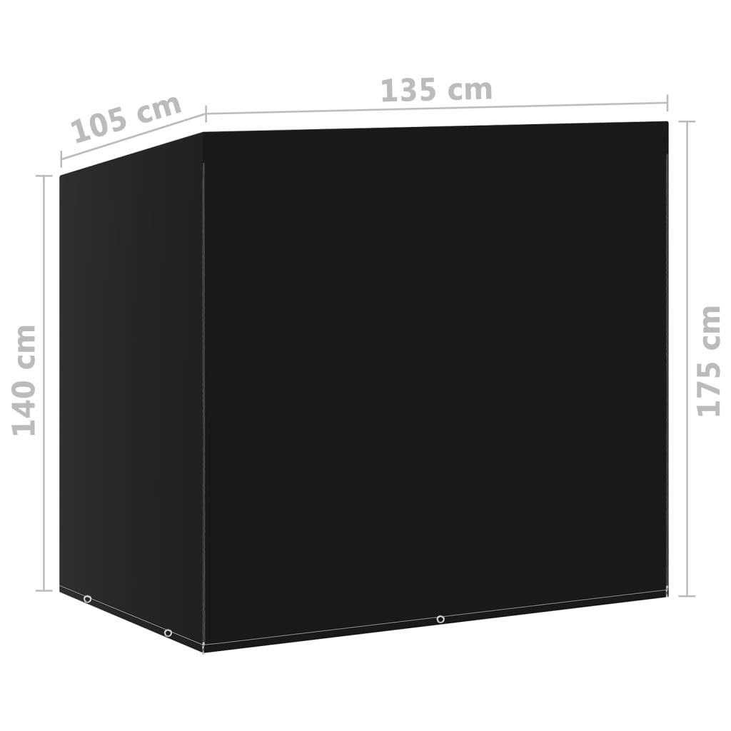 vidaXL Pokrowce na huśtawkę ogrodową, 2 szt., 6 oczek, 135x105x175 cm