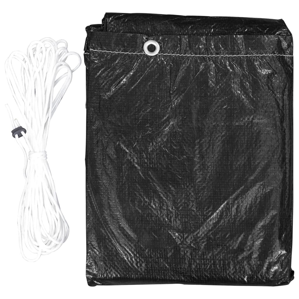 vidaXL Pokrowce na meble i grill, 2 szt., 6 oczek, 180x80x125 cm