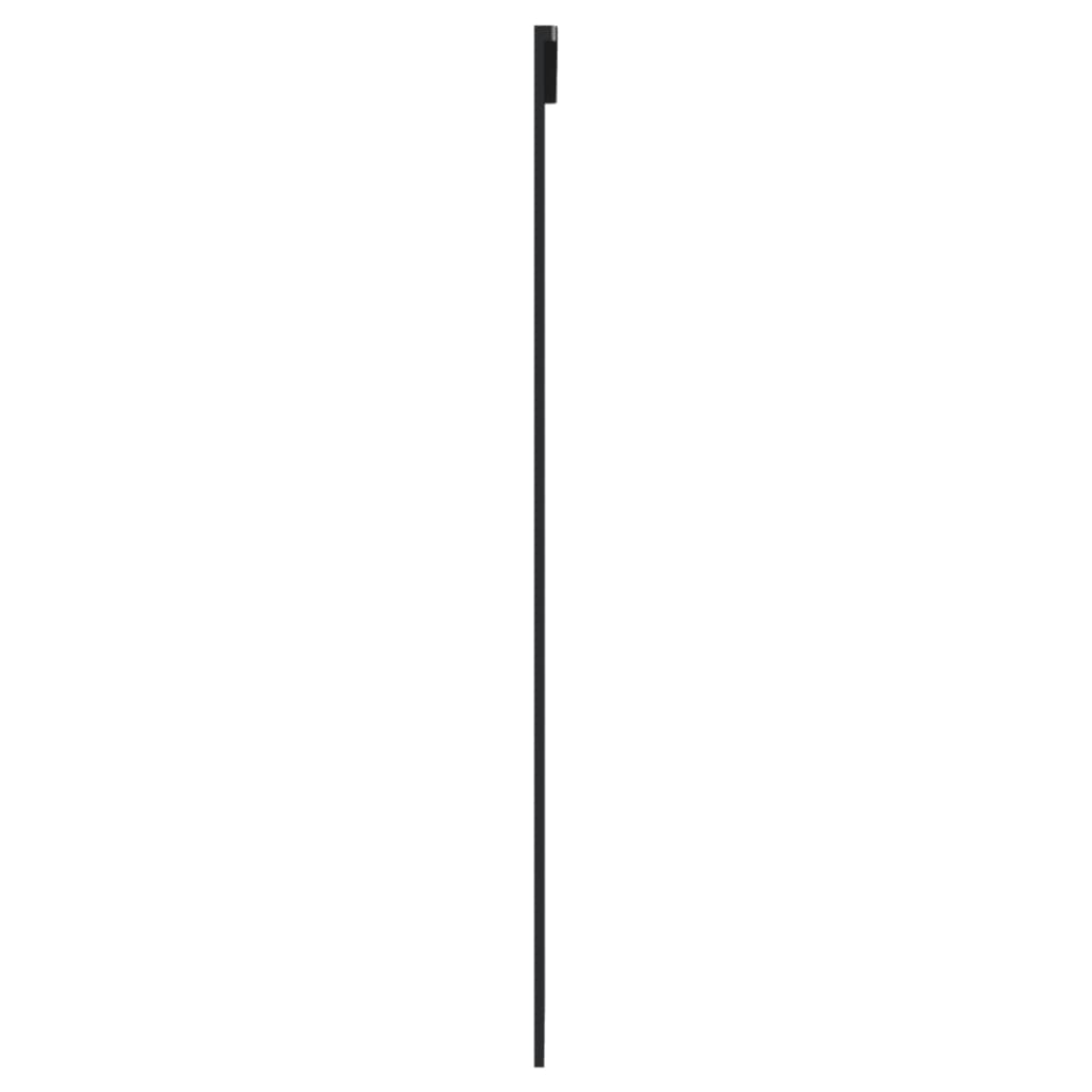 vidaXL Drzwi przesuwne z osprzętem, szkło ESG i aluminium, 76x205 cm