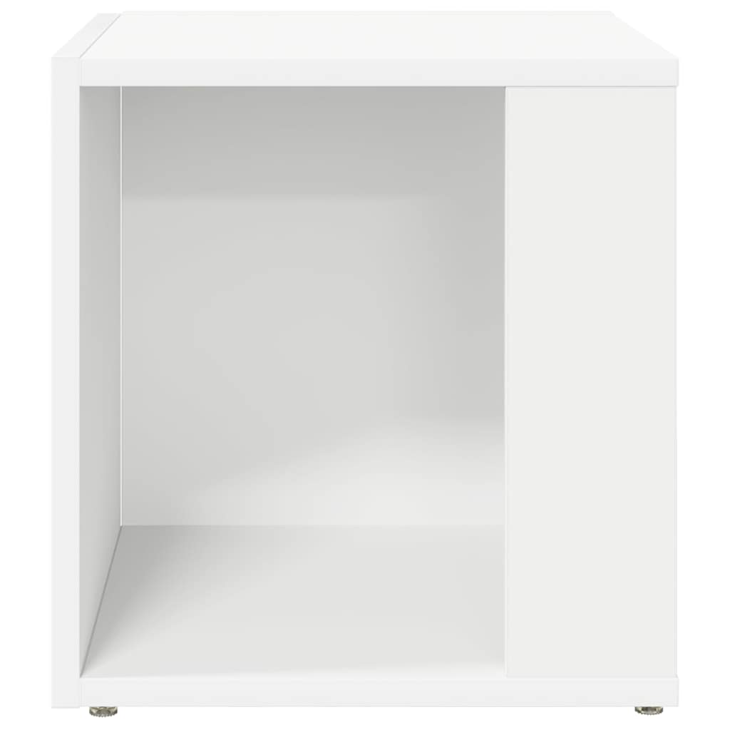 vidaXL Stolik boczny, biały, 33x33x34,5 cm, materiał drewnopochodny