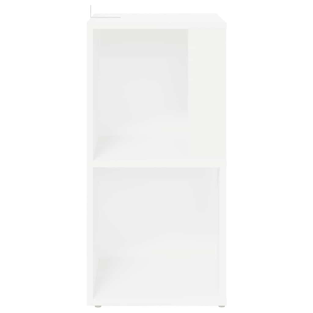 vidaXL Szafka narożna, biała, 33x33x67 cm, materiał drewnopochodny