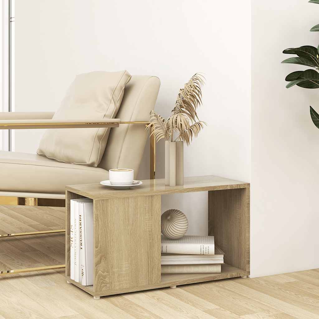vidaXL Szafka pod TV, dąb sonoma, 60x24x32 cm, materiał drewnopochodny