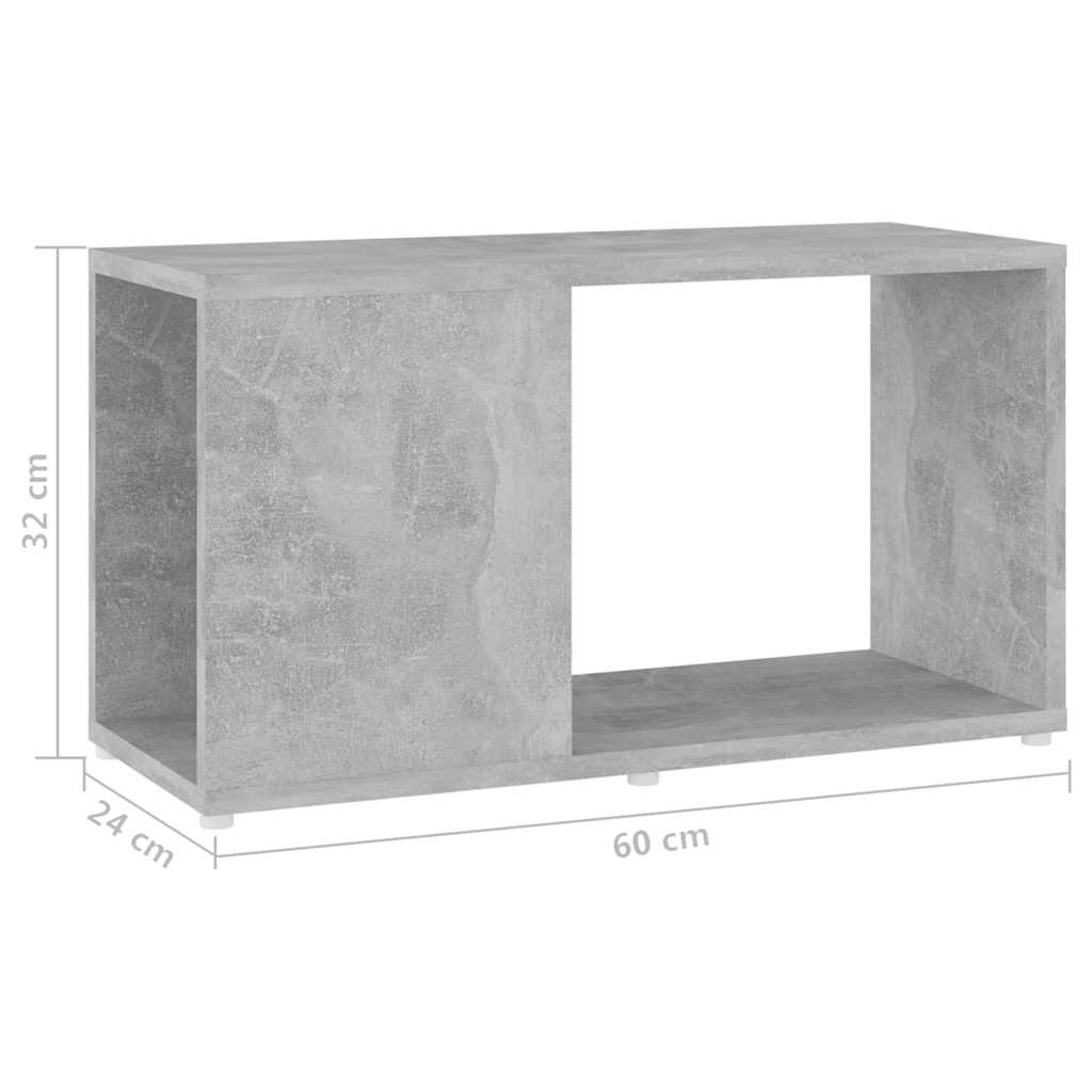 vidaXL Szafka pod TV, szarość betonu, 60x24x32 cm