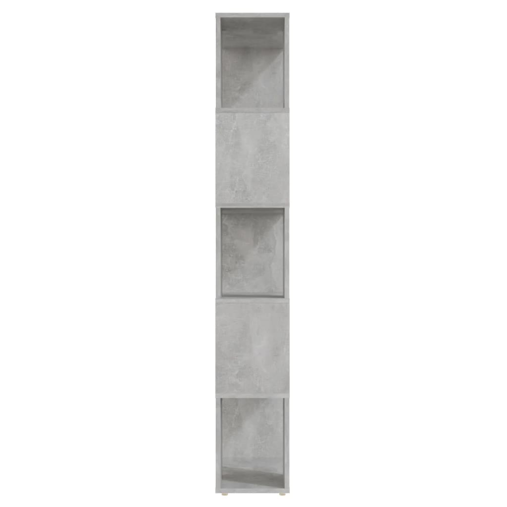 vidaXL Regał na książki/przegroda, szarość betonu, 60x24x155 cm