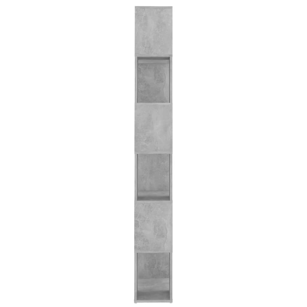 vidaXL Regał na książki/przegroda, szarość betonu, 60x24x186 cm