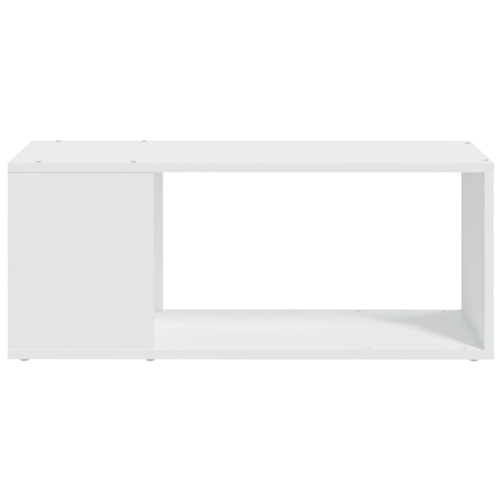 vidaXL Szafka pod TV, biała, 80x24x32 cm, materiał drewnopochodny