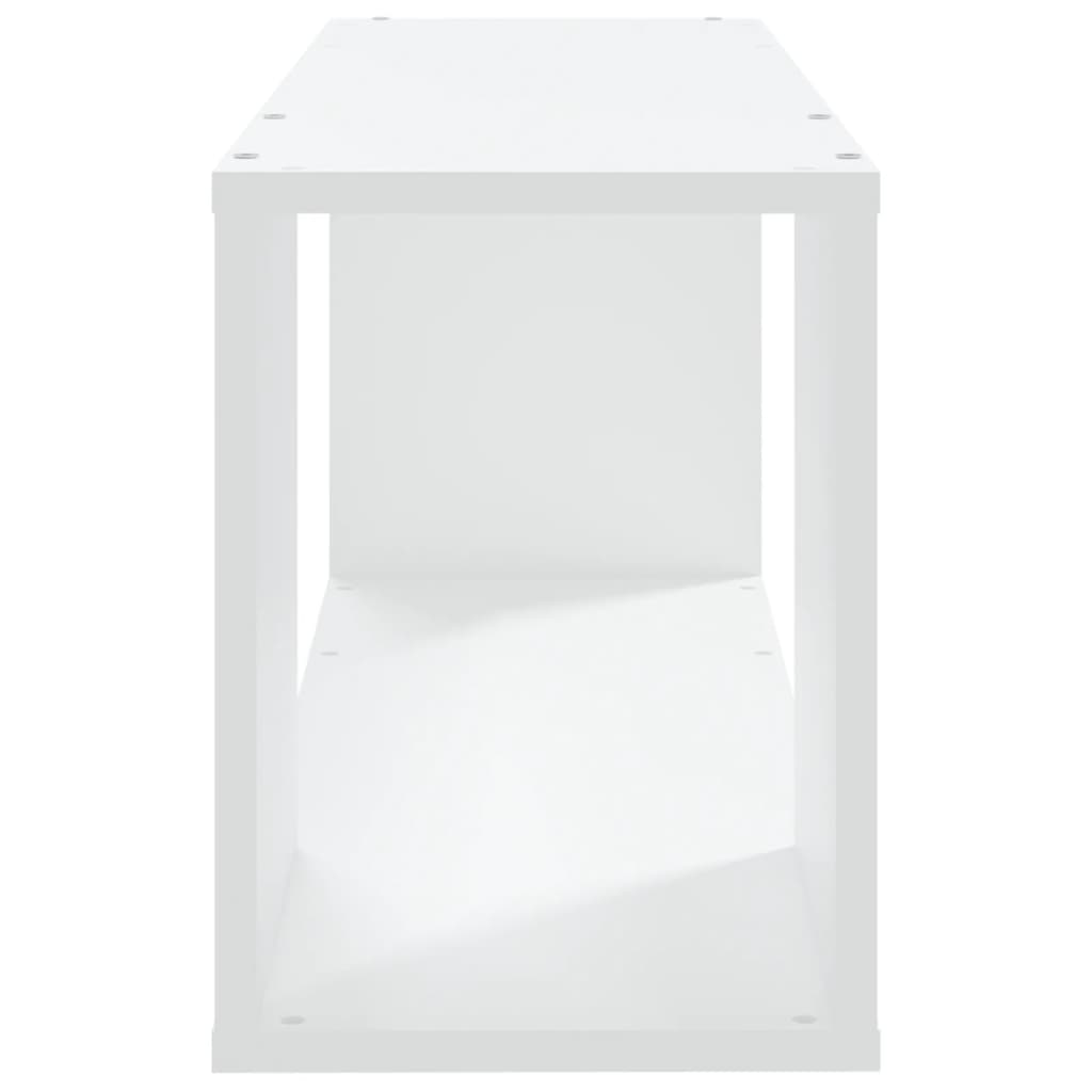 vidaXL Szafka pod TV, biała, 80x24x32 cm, materiał drewnopochodny