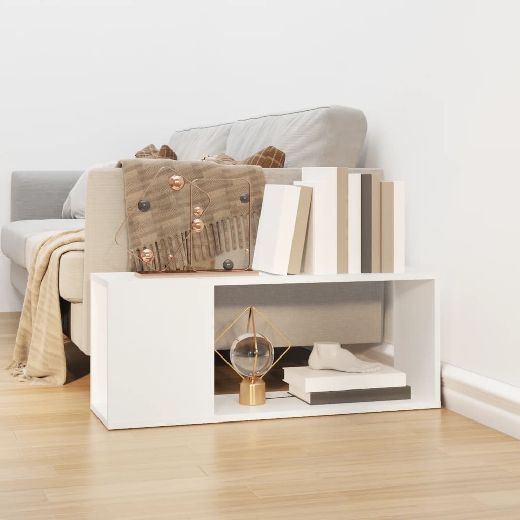 vidaXL Szafka pod TV, biała, 80x24x32 cm, materiał drewnopochodny