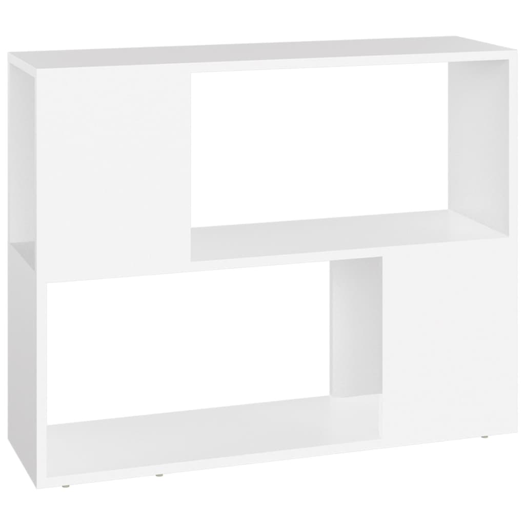 vidaXL Szafka TV, biała, 80x24x63 cm, materiał drewnopochodny