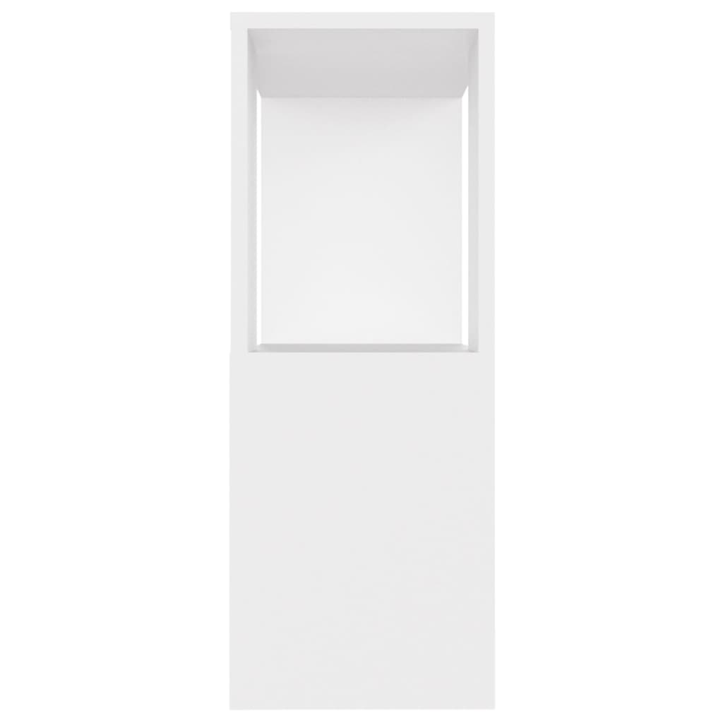 vidaXL Szafka TV, biała, 80x24x63 cm, materiał drewnopochodny