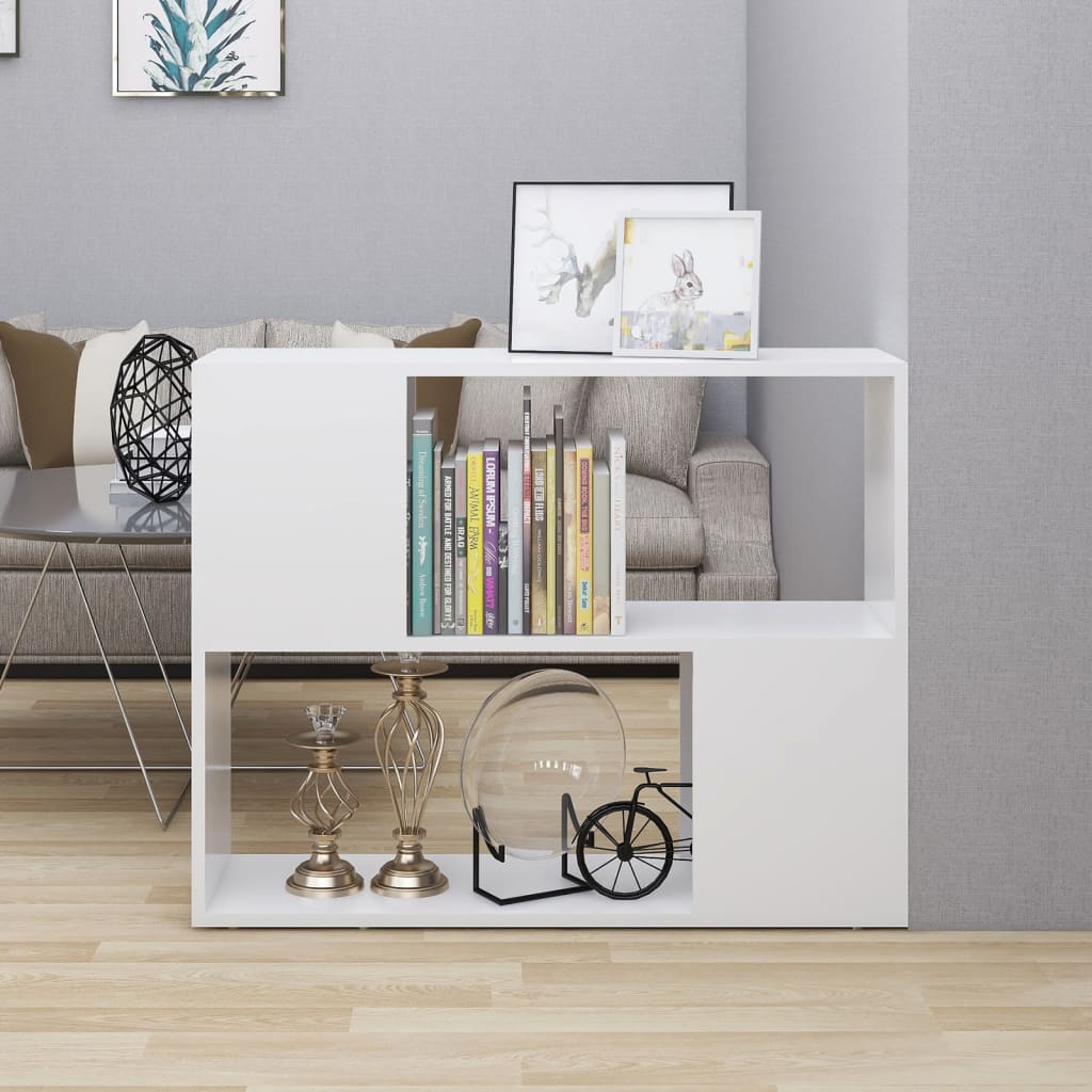 vidaXL Szafka TV, biała, 80x24x63 cm, materiał drewnopochodny