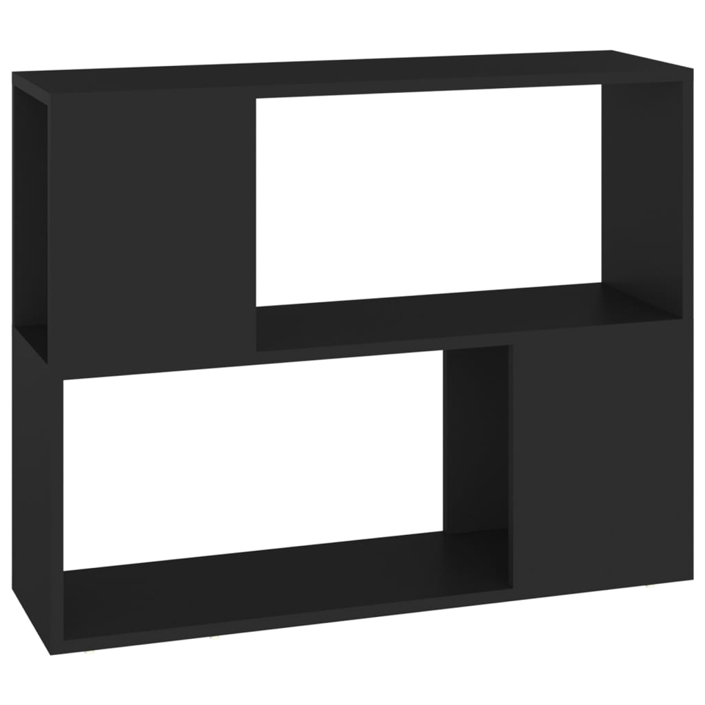 vidaXL Szafka TV, czarna, 80x24x63 cm, materiał drewnopochodny