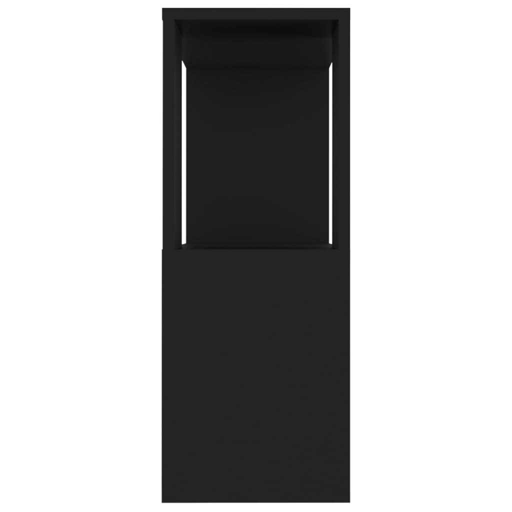 vidaXL Szafka TV, czarna, 80x24x63 cm, materiał drewnopochodny