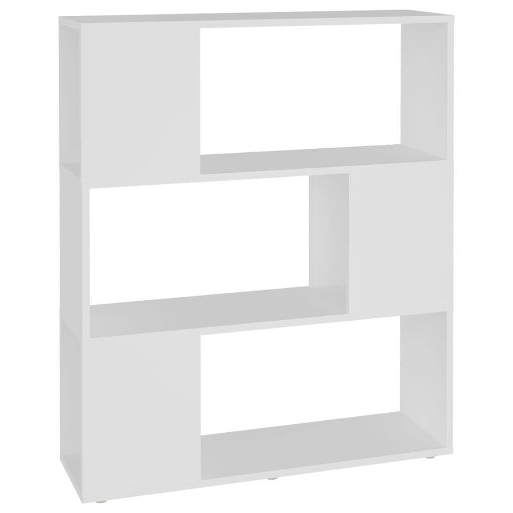 vidaXL Regał na książki, biały, 80x24x94 cm, materiał drewnopochodny
