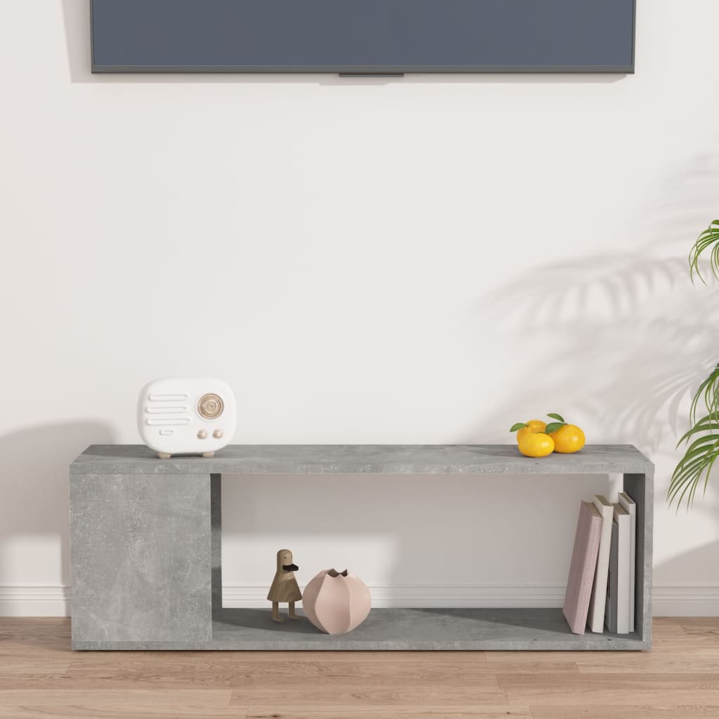 vidaXL Szafka pod TV, szarość betonu, 100x24x32 cm