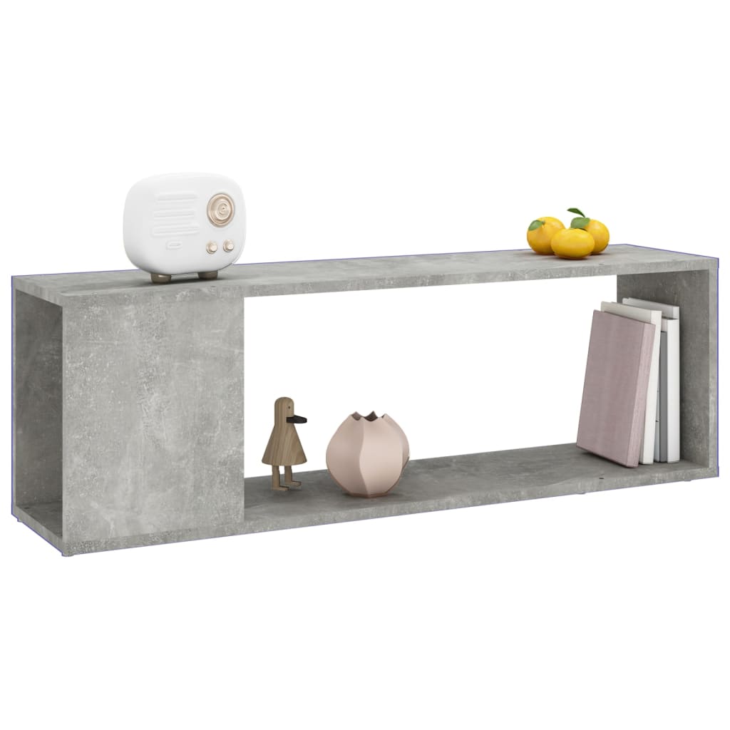 vidaXL Szafka pod TV, szarość betonu, 100x24x32 cm
