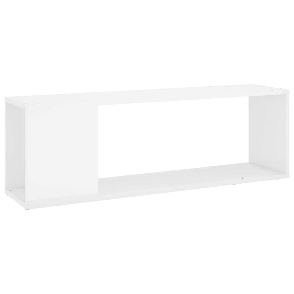 vidaXL Szafka pod TV, biała z połyskiem, 100x24x32 cm