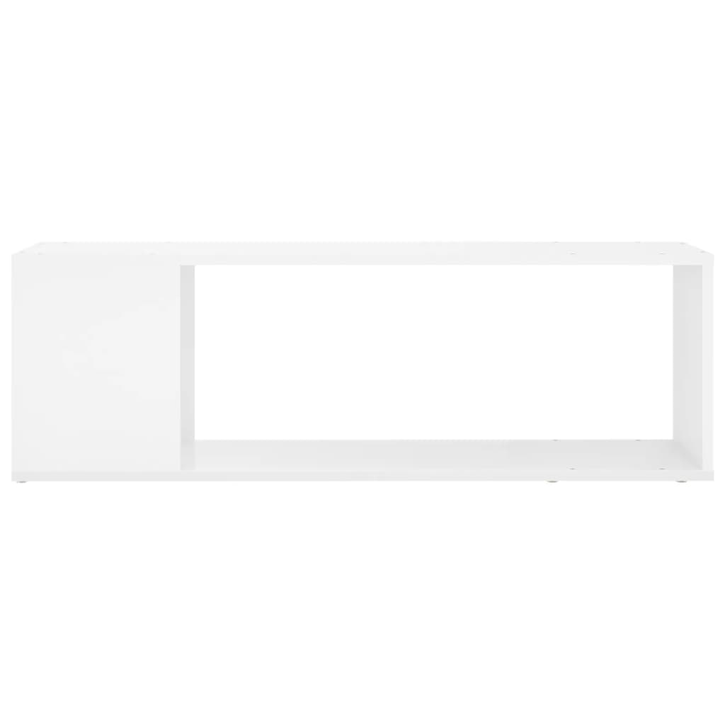 vidaXL Szafka pod TV, biała z połyskiem, 100x24x32 cm