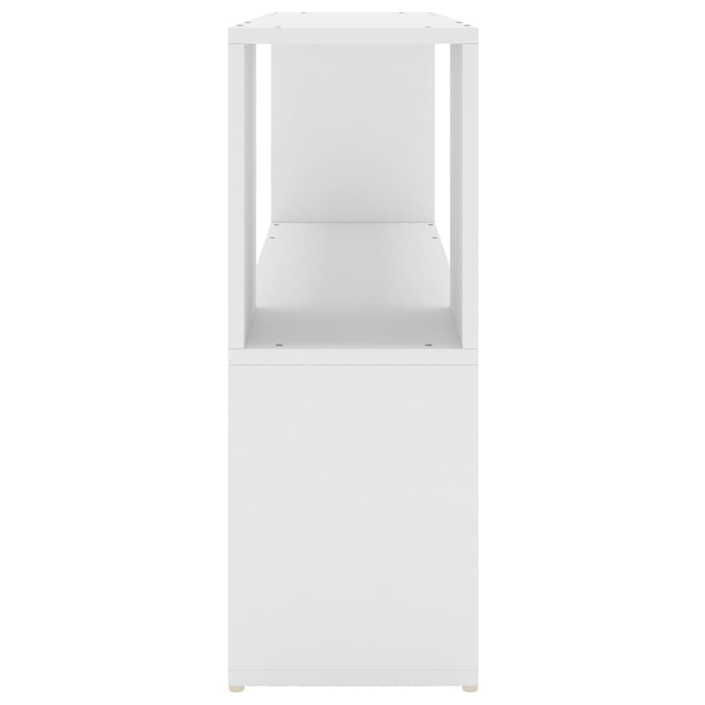 vidaXL Szafka na książki, biała, 100x24x63 cm, materiał drewnopochodny