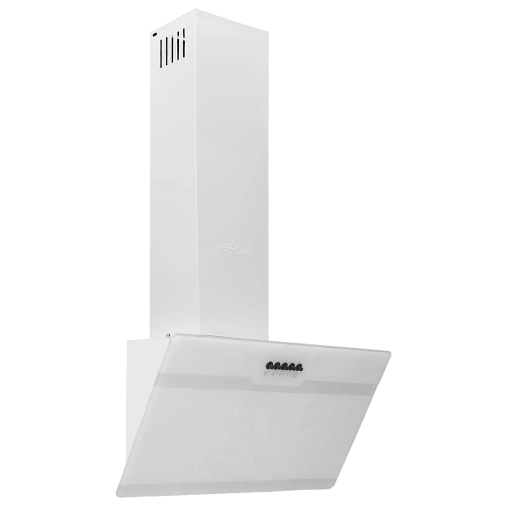 vidaXL Ścienny okap kuchenny, 60 cm, stal i hartowane szkło, biały