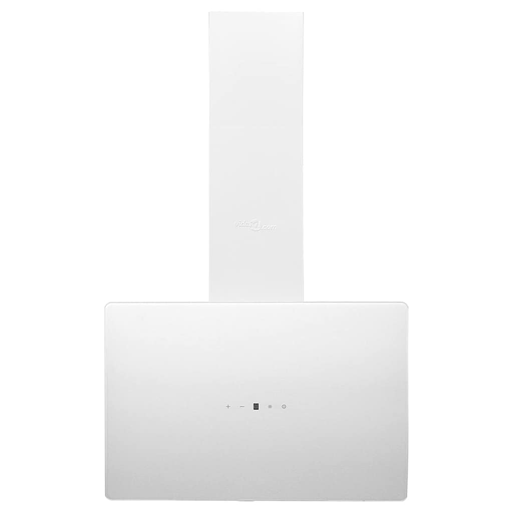 vidaXL Ścienny okap kuchenny, 60 cm, stal i hartowane szkło, biały