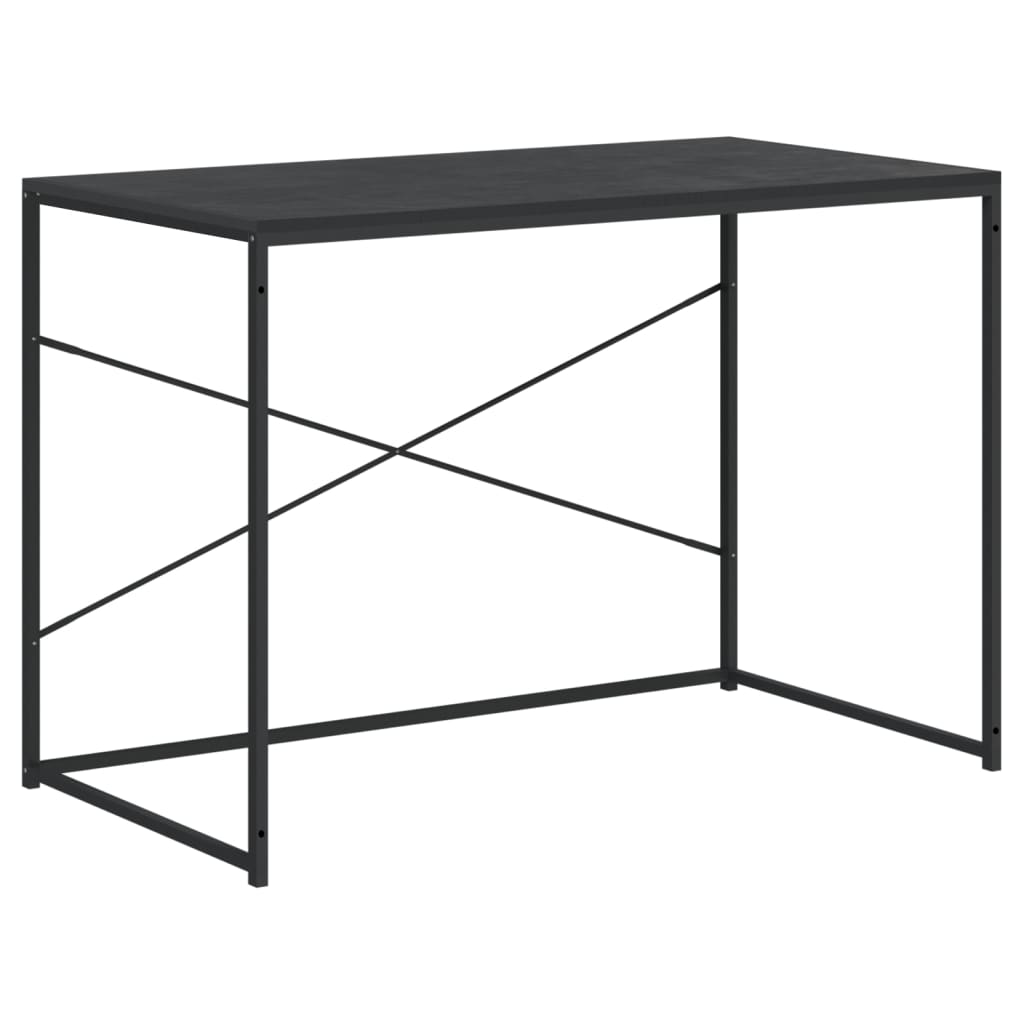 vidaXL Biurko komputerowe, czarne 110x60x70 cm materiał drewnopochodny