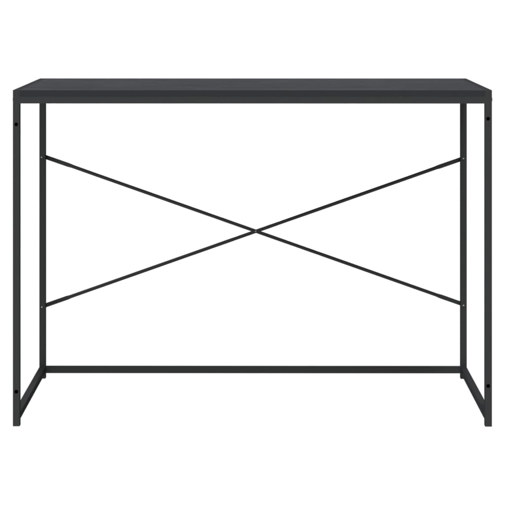 vidaXL Biurko komputerowe, czarne 110x60x70 cm materiał drewnopochodny