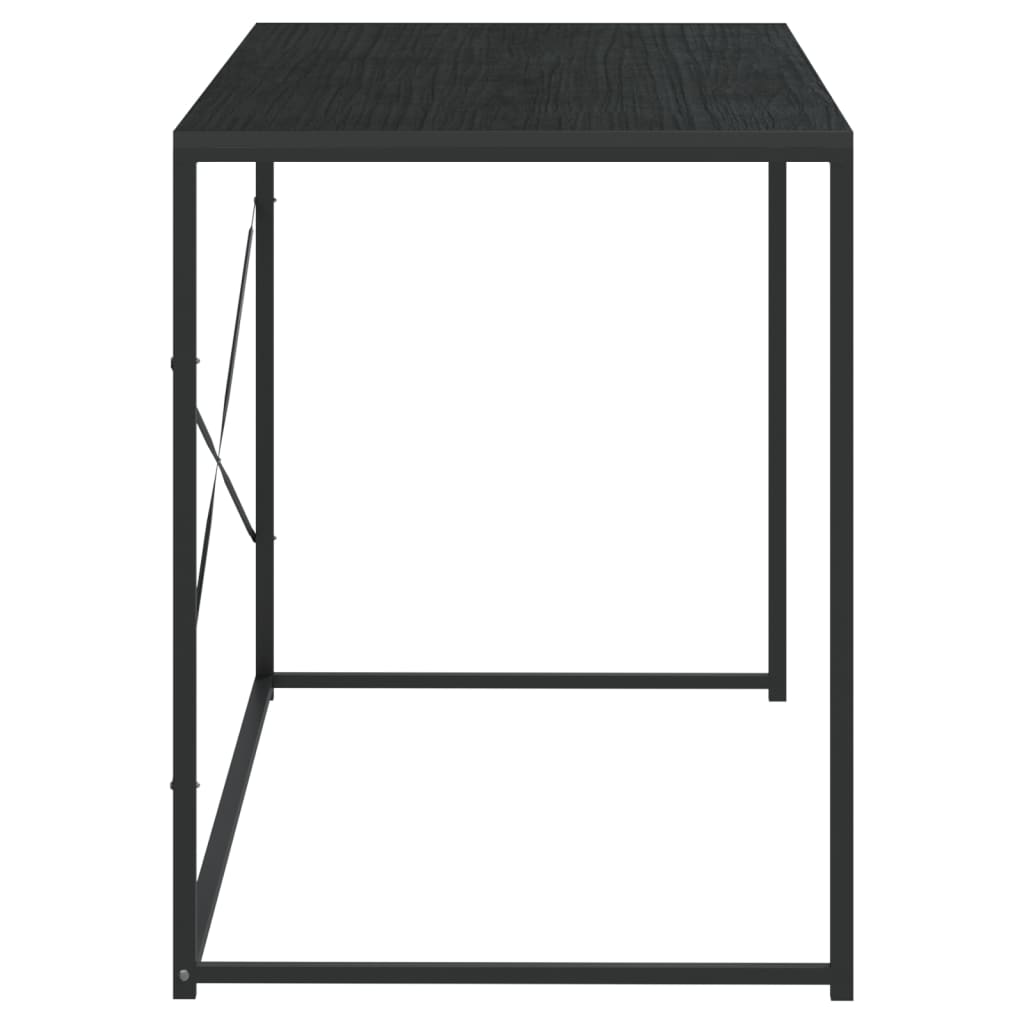 vidaXL Biurko komputerowe, czarne 110x60x70 cm materiał drewnopochodny