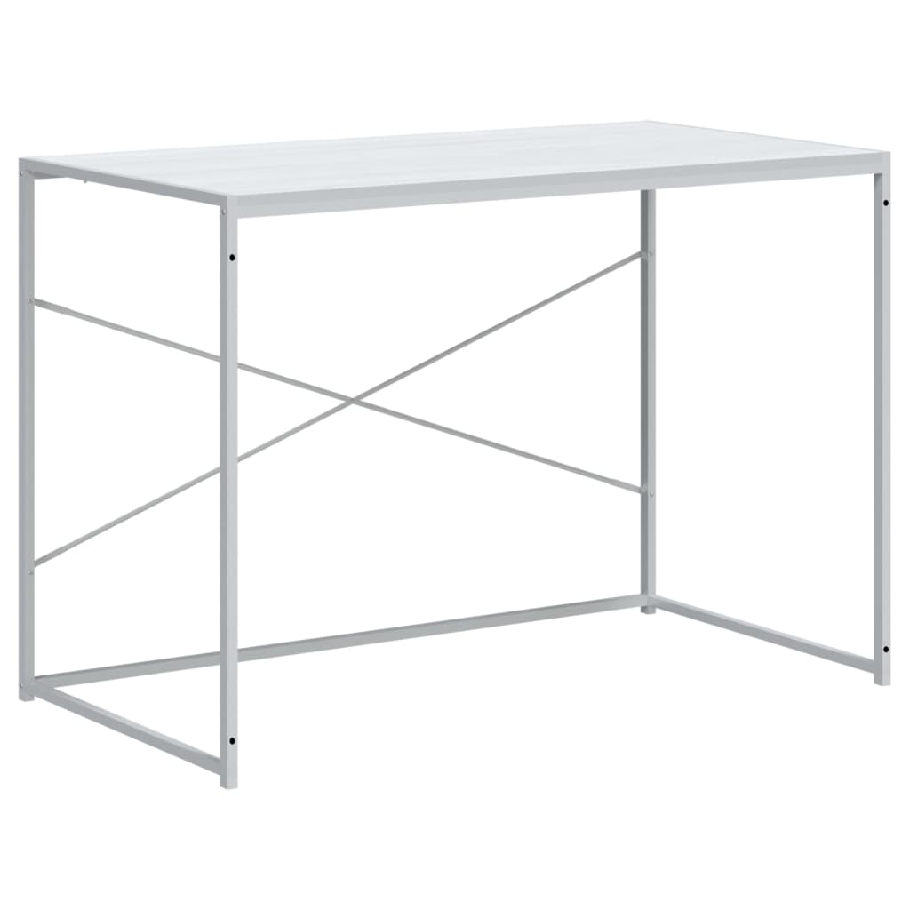 vidaXL Biurko komputerowe, białe 110x60x70 cm, materiał drewnopochodny