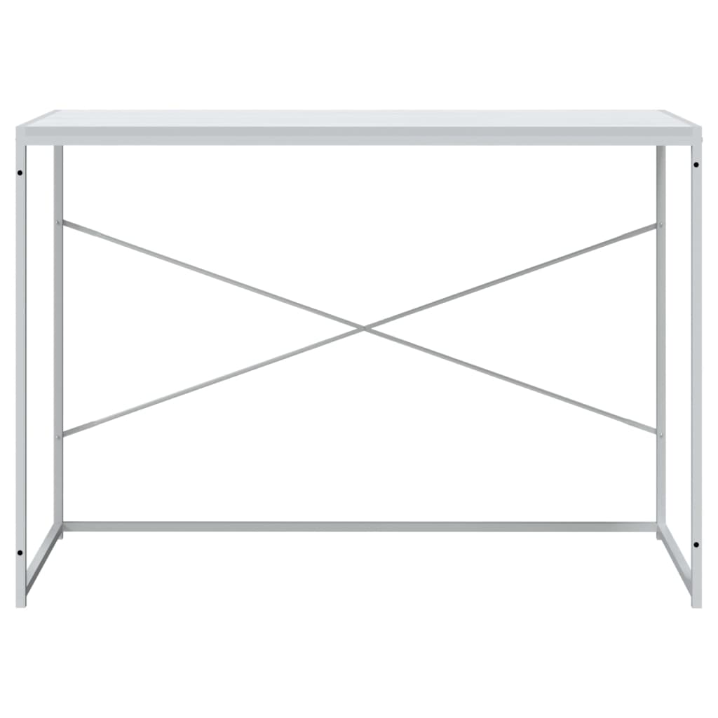 vidaXL Biurko komputerowe, białe 110x60x70 cm, materiał drewnopochodny