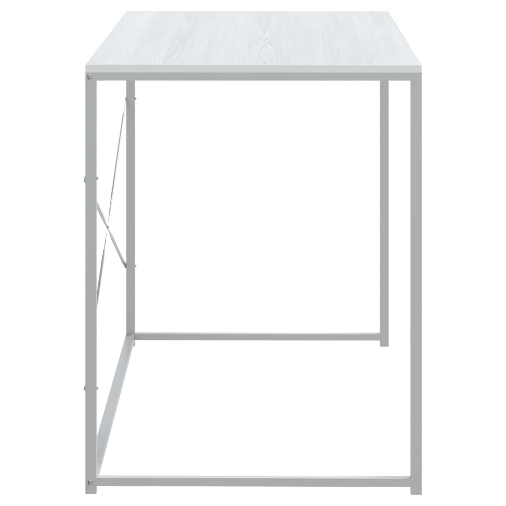 vidaXL Biurko komputerowe, białe 110x60x70 cm, materiał drewnopochodny