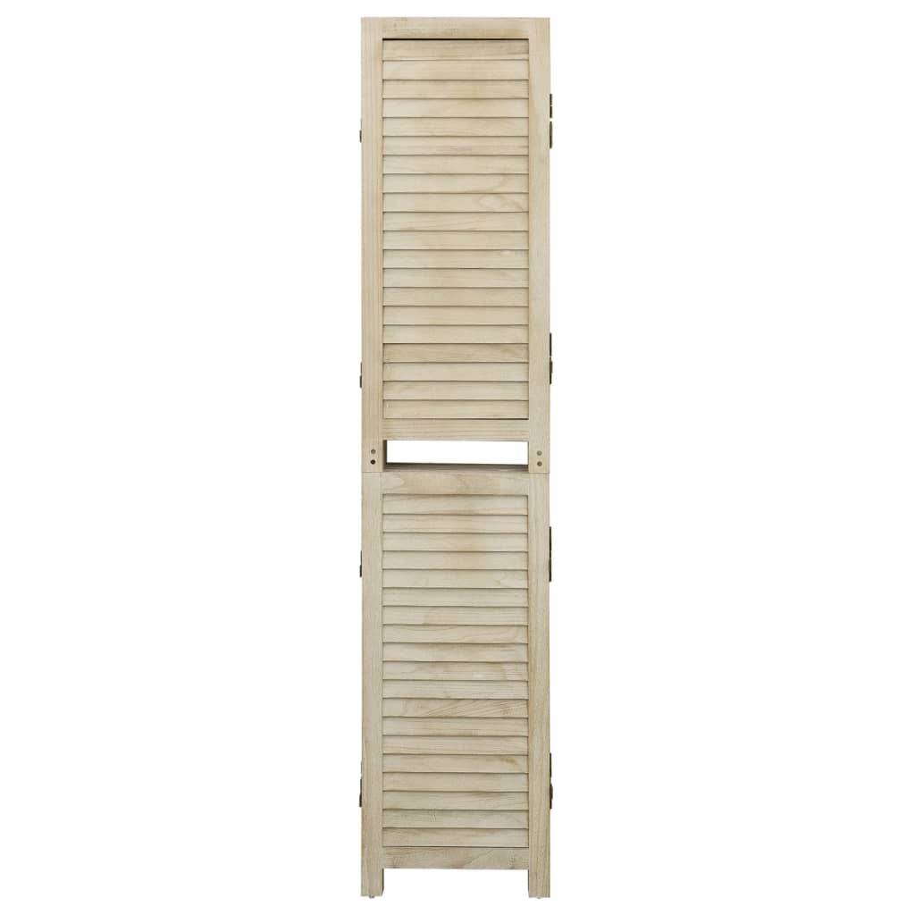 vidaXL Parawan 4-panelowy, 140x165 cm, lite drewno paulownia