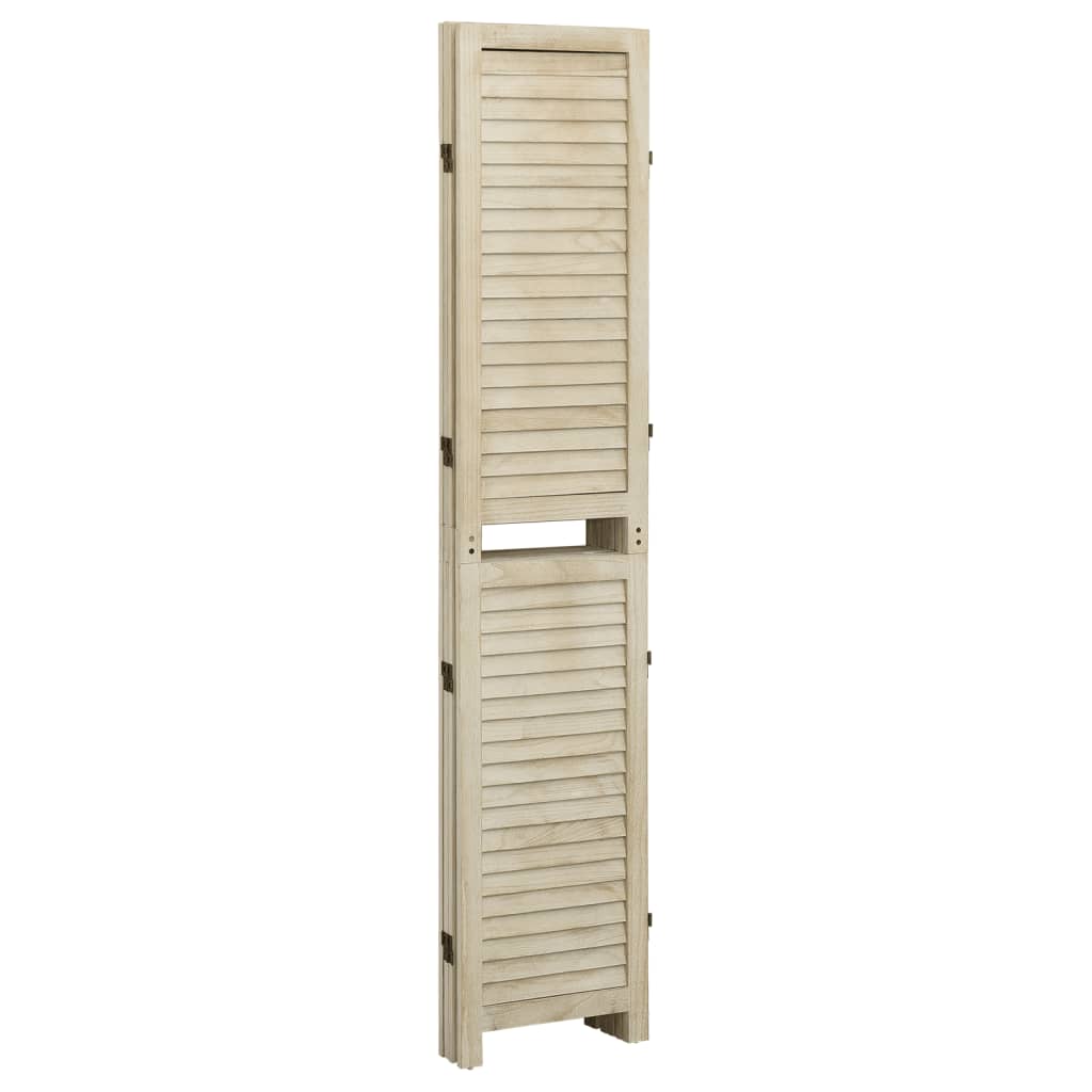 vidaXL Parawan 4-panelowy, 140x165 cm, lite drewno paulownia