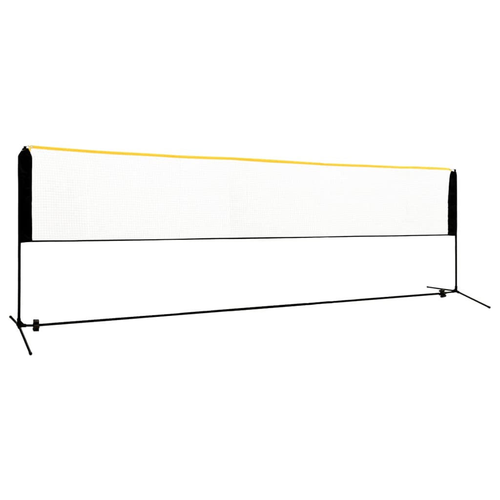vidaXL Siatka do badmintona, regulowana, 500x103x94-158 cm, metalowa